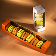 Ninon orange et blanc