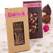 Étui tablette kraft & chocolat