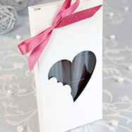 Étui coeur croquant blanc cassé